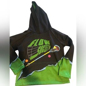 Flow Society lax/lacrosse hoodie. Youth medium.